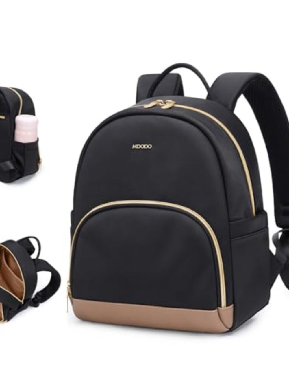 Small Mini Backpack Purse for Women Water Resistant Polyester 11.81H x 5.12L x